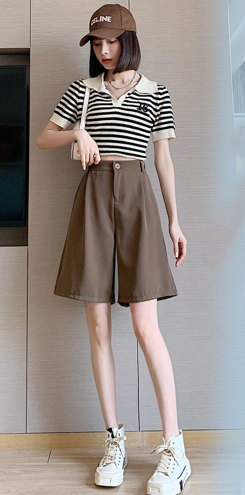 Solid Low-Rise Regular Shorts