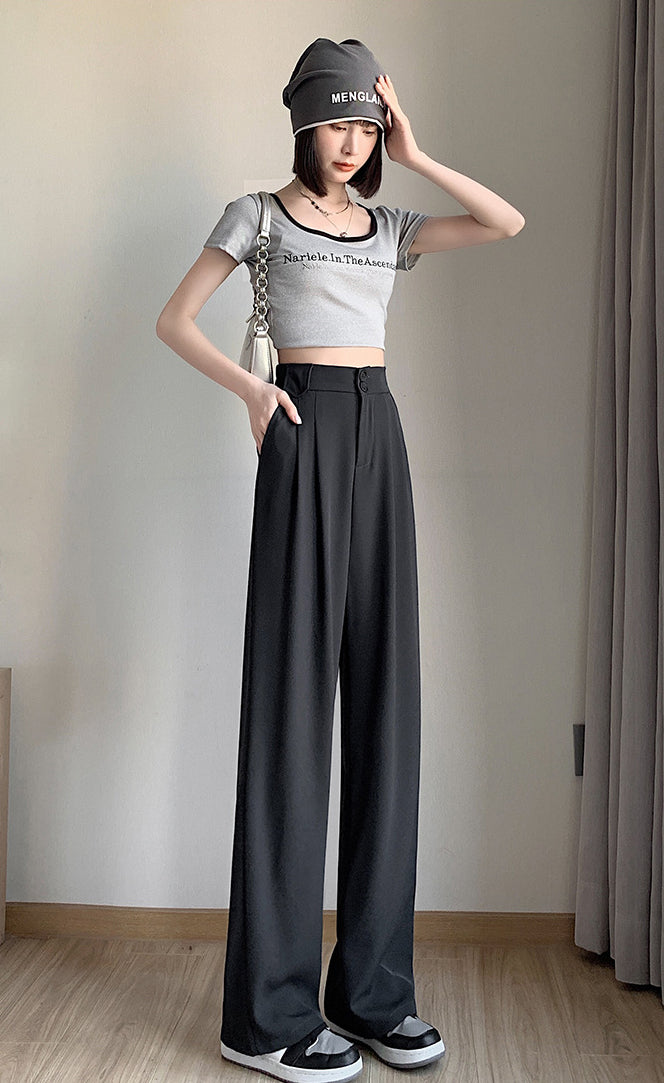 Solid Mid-Rise Regular Trousers