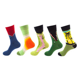 Women Pack Of 5 Patterned Ankle Length Socks