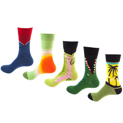 Women Pack Of 5 Patterned Ankle Length Socks