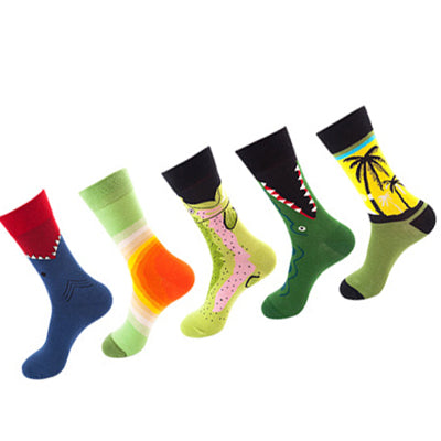 Women Pack Of 5 Patterned Ankle Length Socks