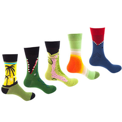 Women Pack Of 5 Patterned Ankle Length Socks