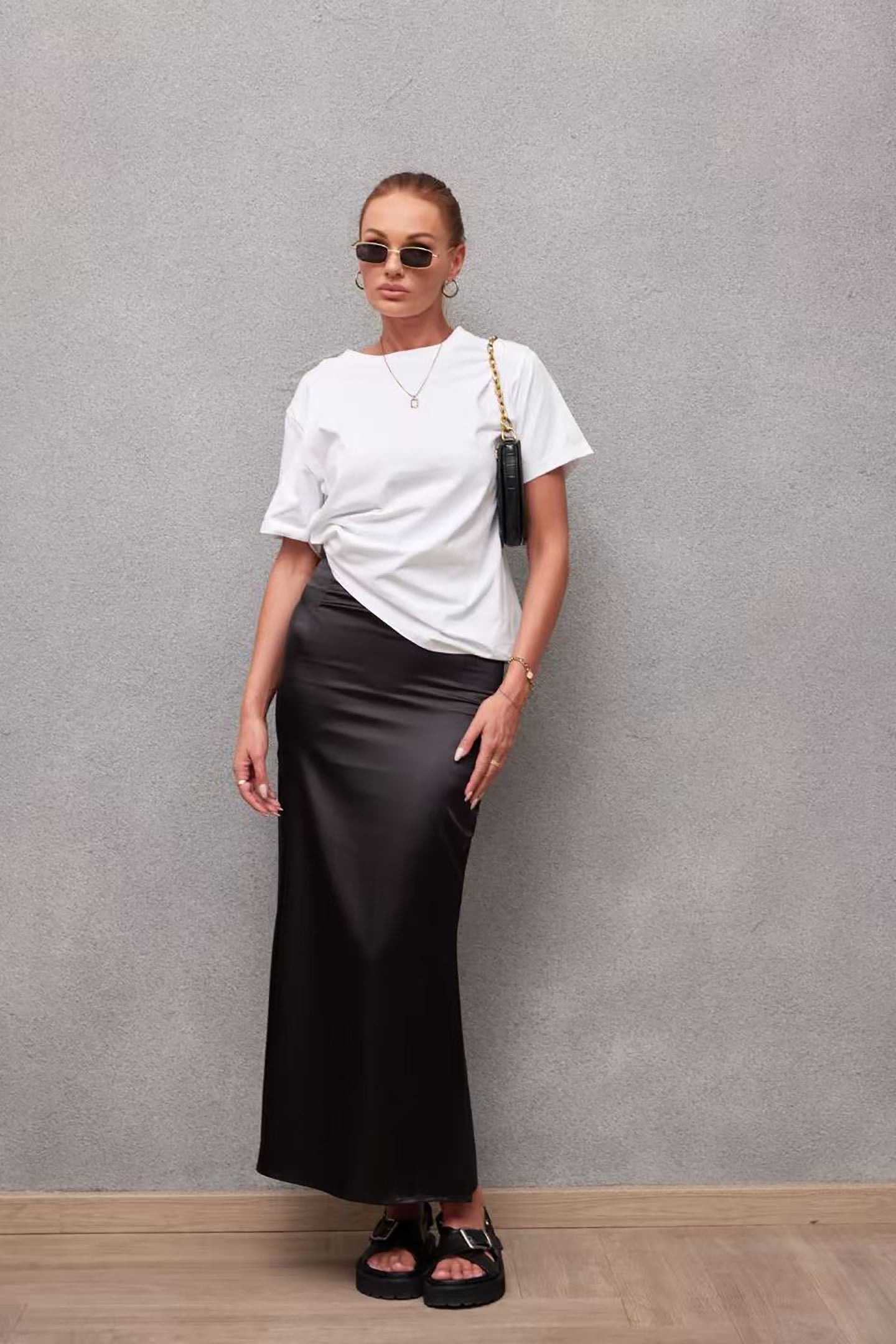 Solid Pencil Skirt