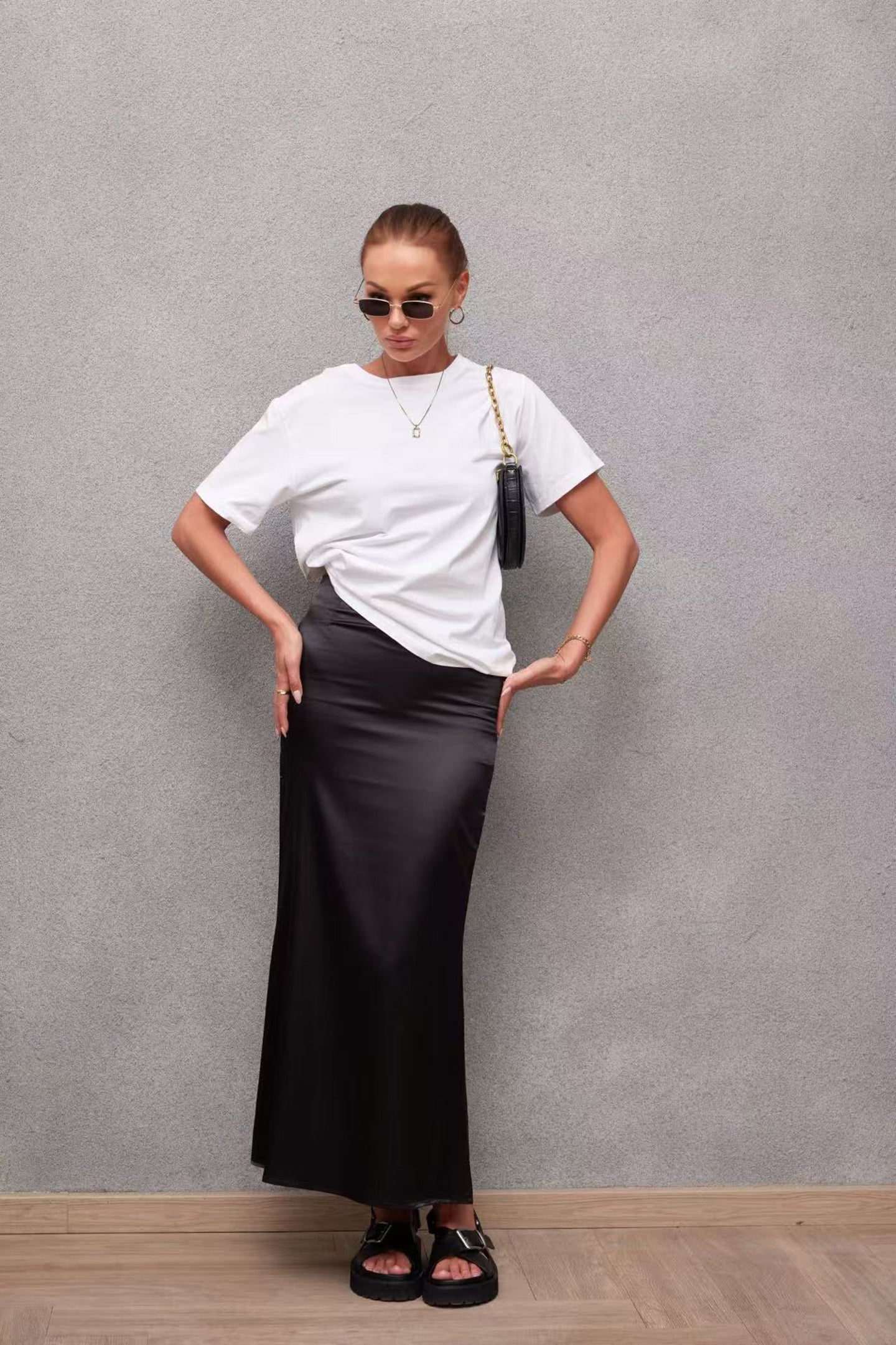 Solid Pencil Skirt