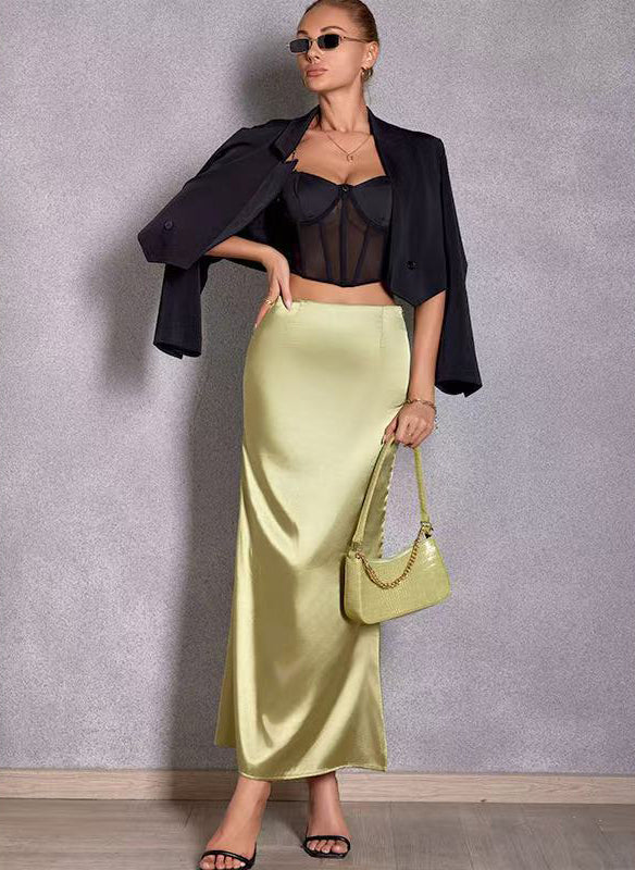 Solid Pencil Skirt