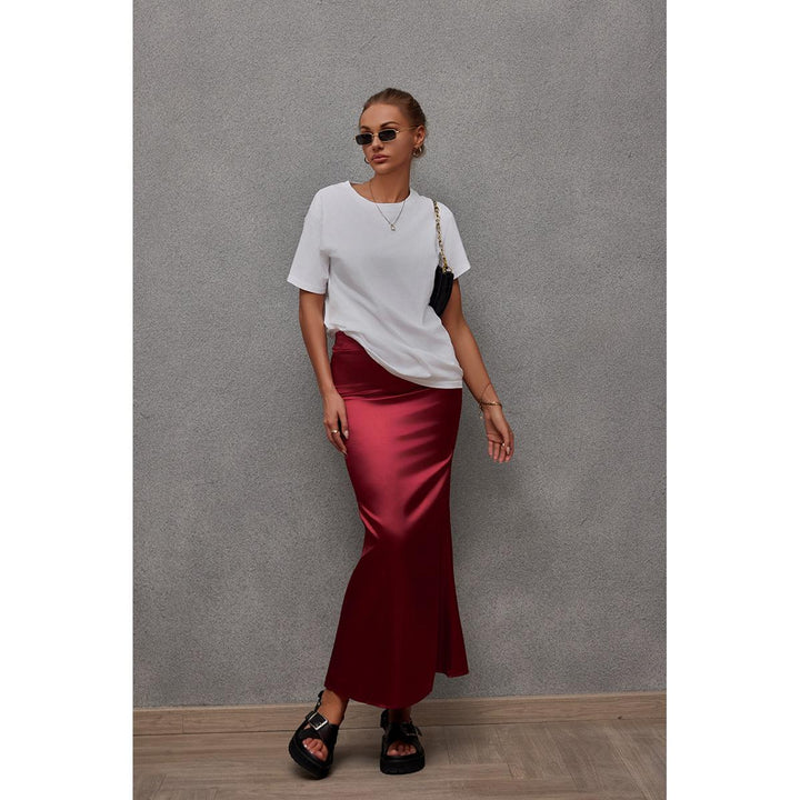 Solid Pencil Skirt