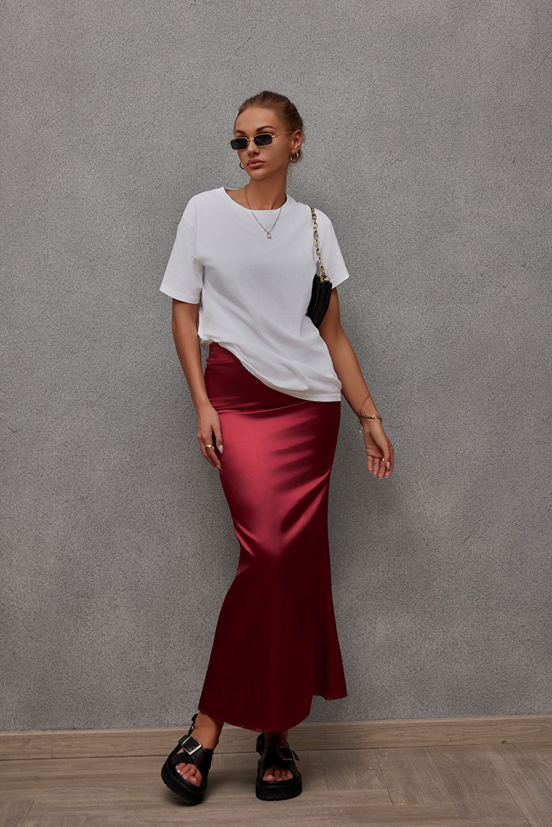 Solid Pencil Skirt