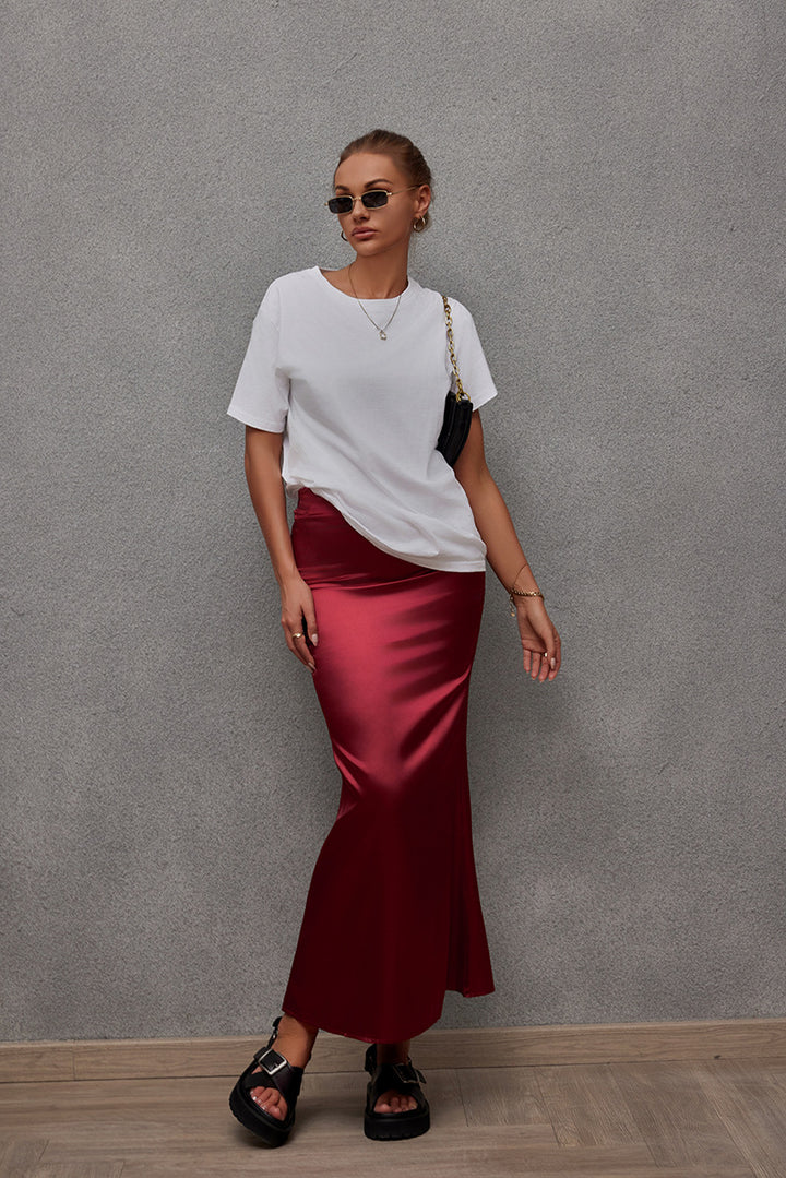 Solid Pencil Skirt