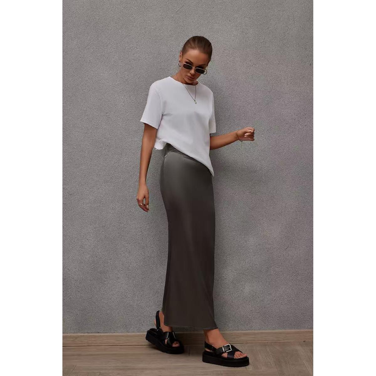 Solid Pencil Skirt