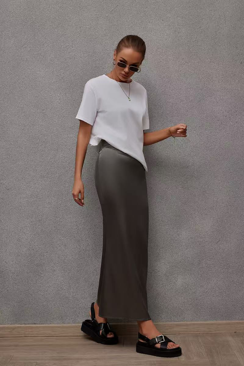 Solid Pencil Skirt