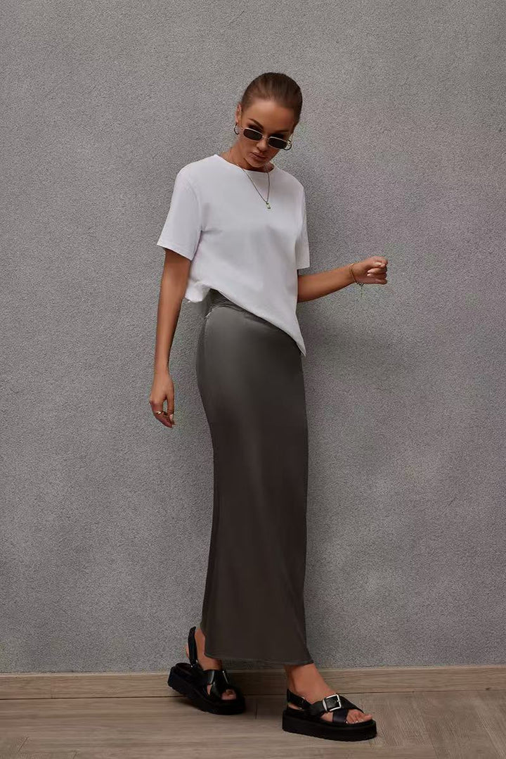 Solid Pencil Skirt