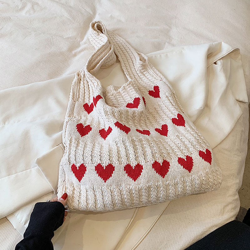 Beige Printed Two Handles Sling Bag