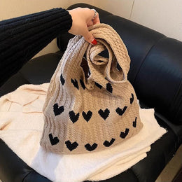 Khaki Printed Two Handles Sling Bag