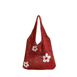 Red Printed One Handle Shoulder Bag