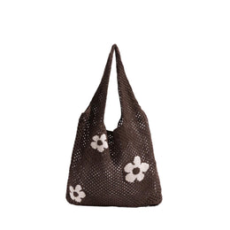 Coffee Printed One Handle Shoulder Bag