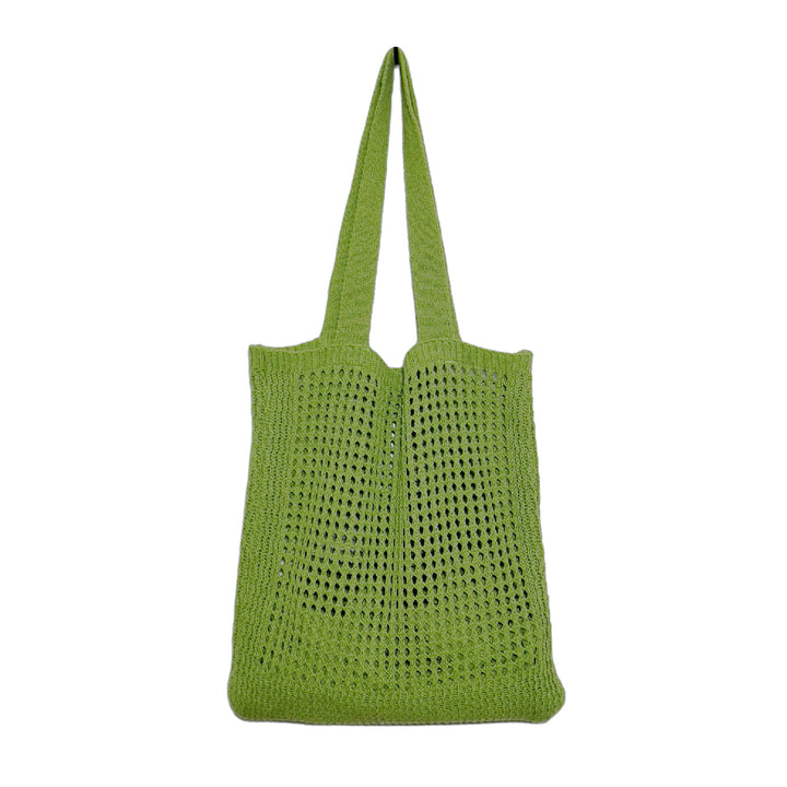 Sage green Solid Two Handles Shoulder Bag