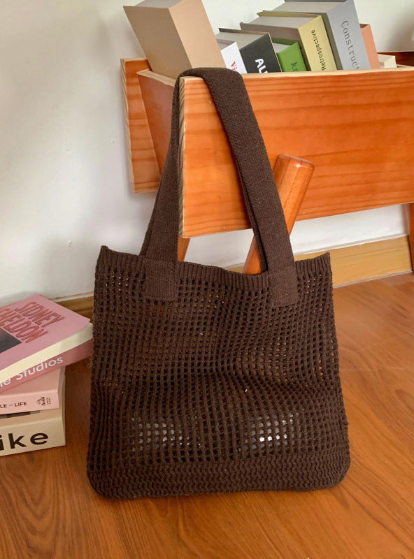 Coffee Solid One Handle Tote Bag