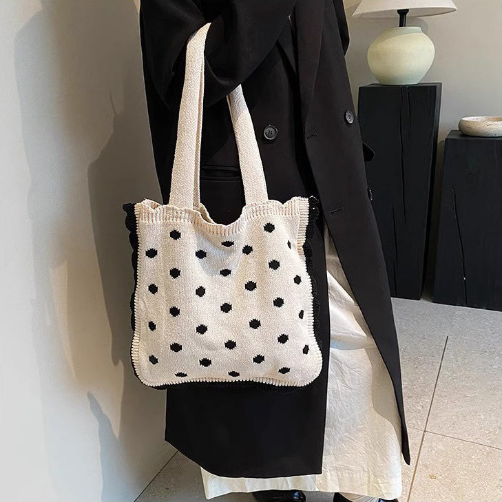 Off White Printed Two Handles Shoulder Bag
