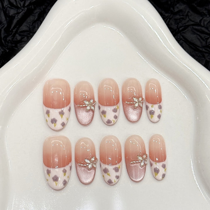 Set Of 10 Artificial Reusable Nails