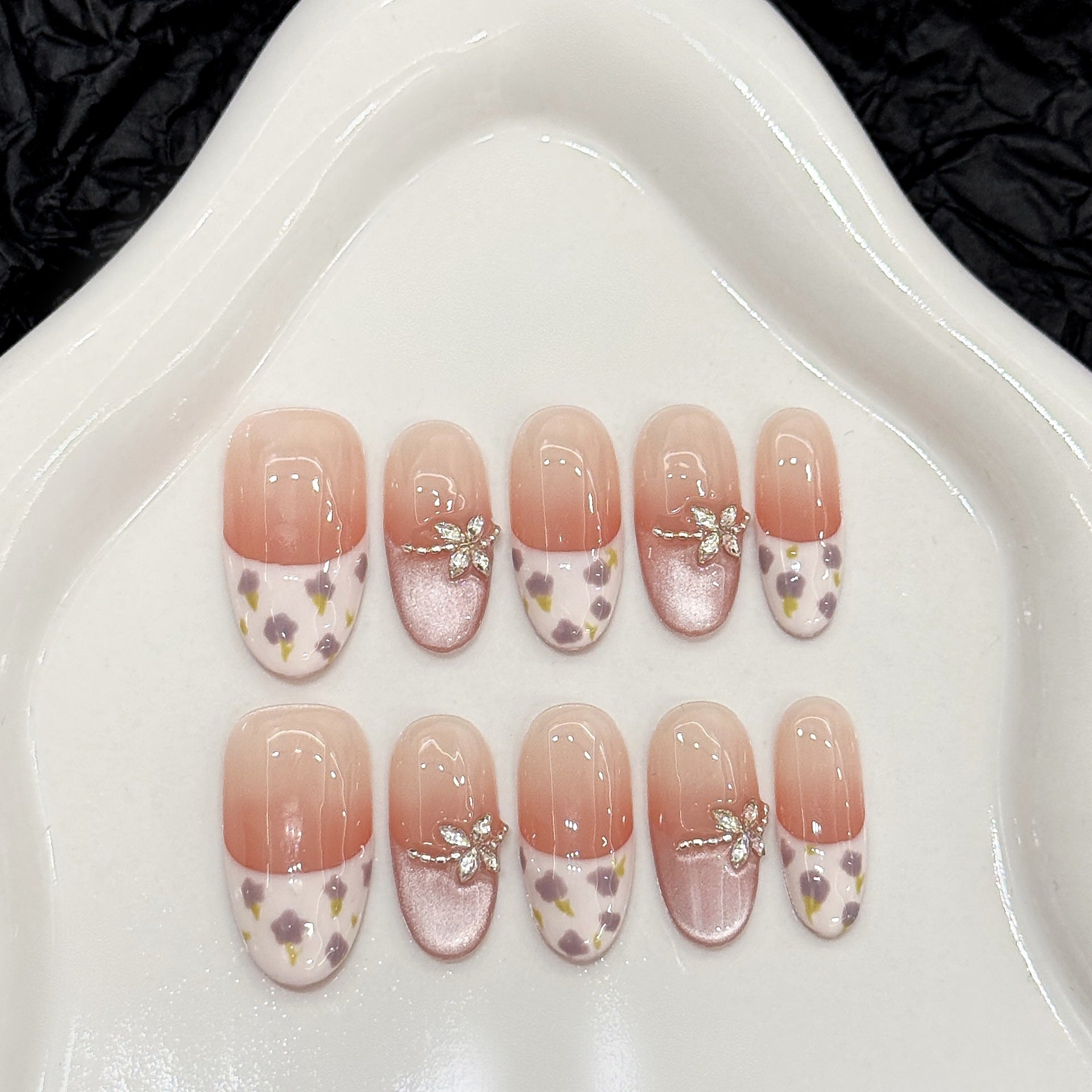 Set Of 10 Artificial Reusable Nails