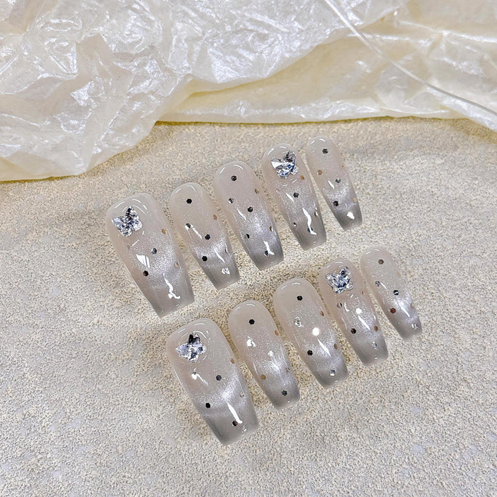 Set Of 10 Artificial Reusable Nails