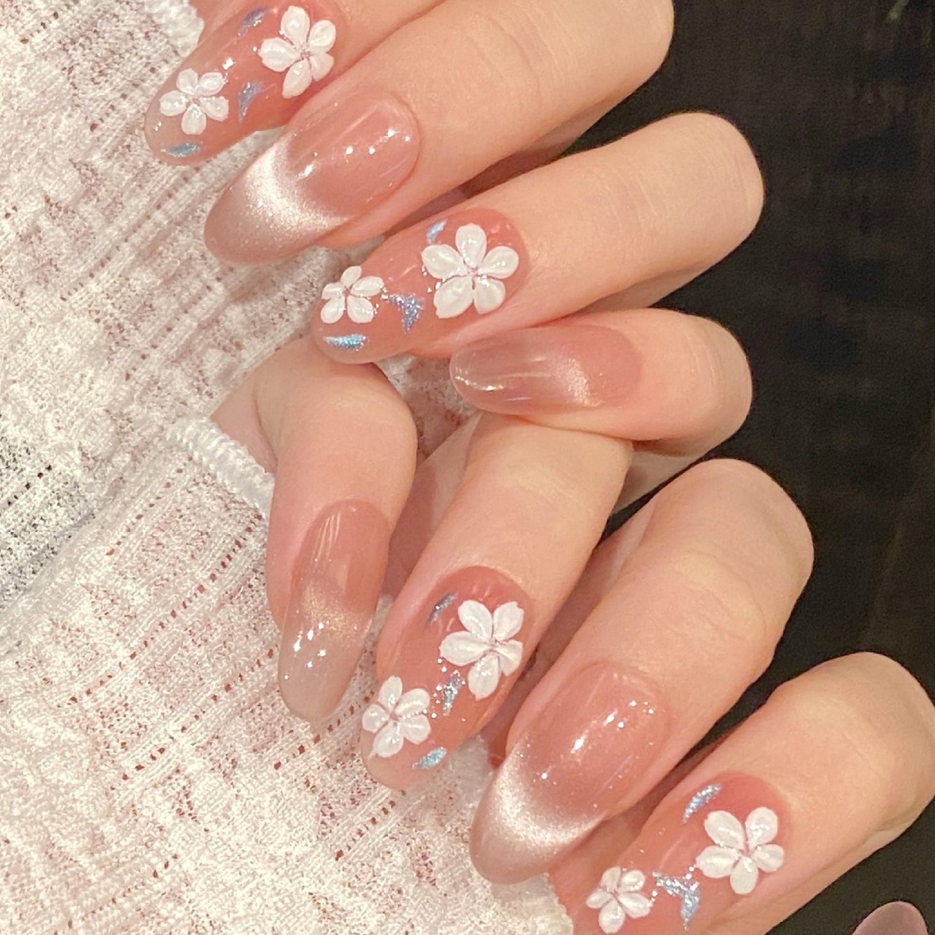 Set Of 10 Nail Extension - Pink