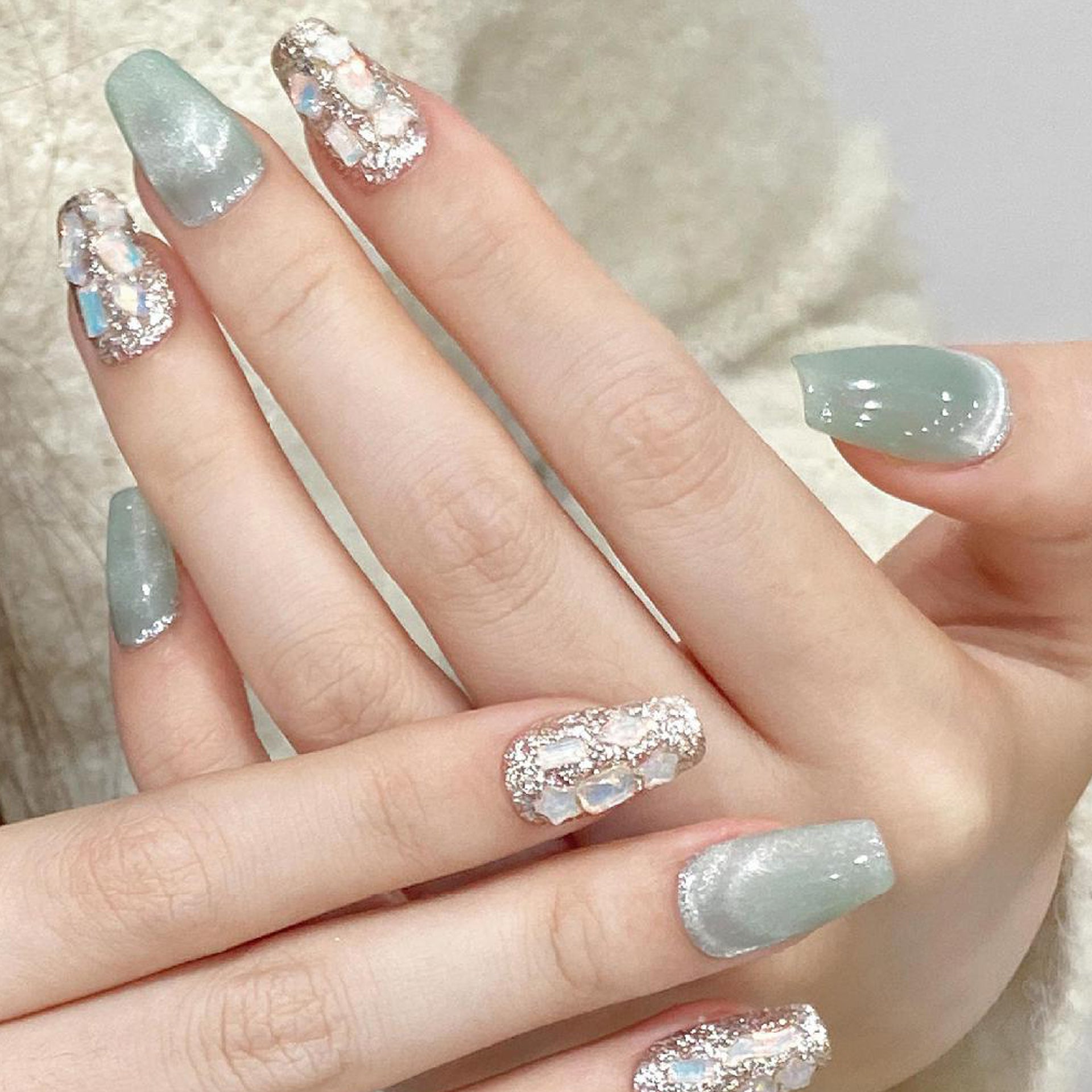 Set Of 10 Artificial Reusable Nails