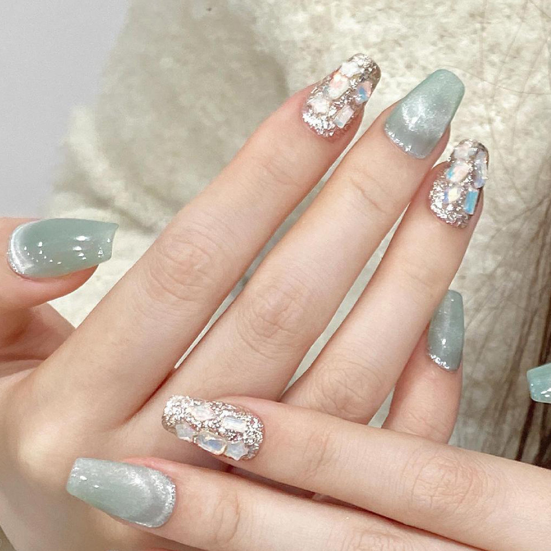 Set Of 10 Artificial Reusable Nails