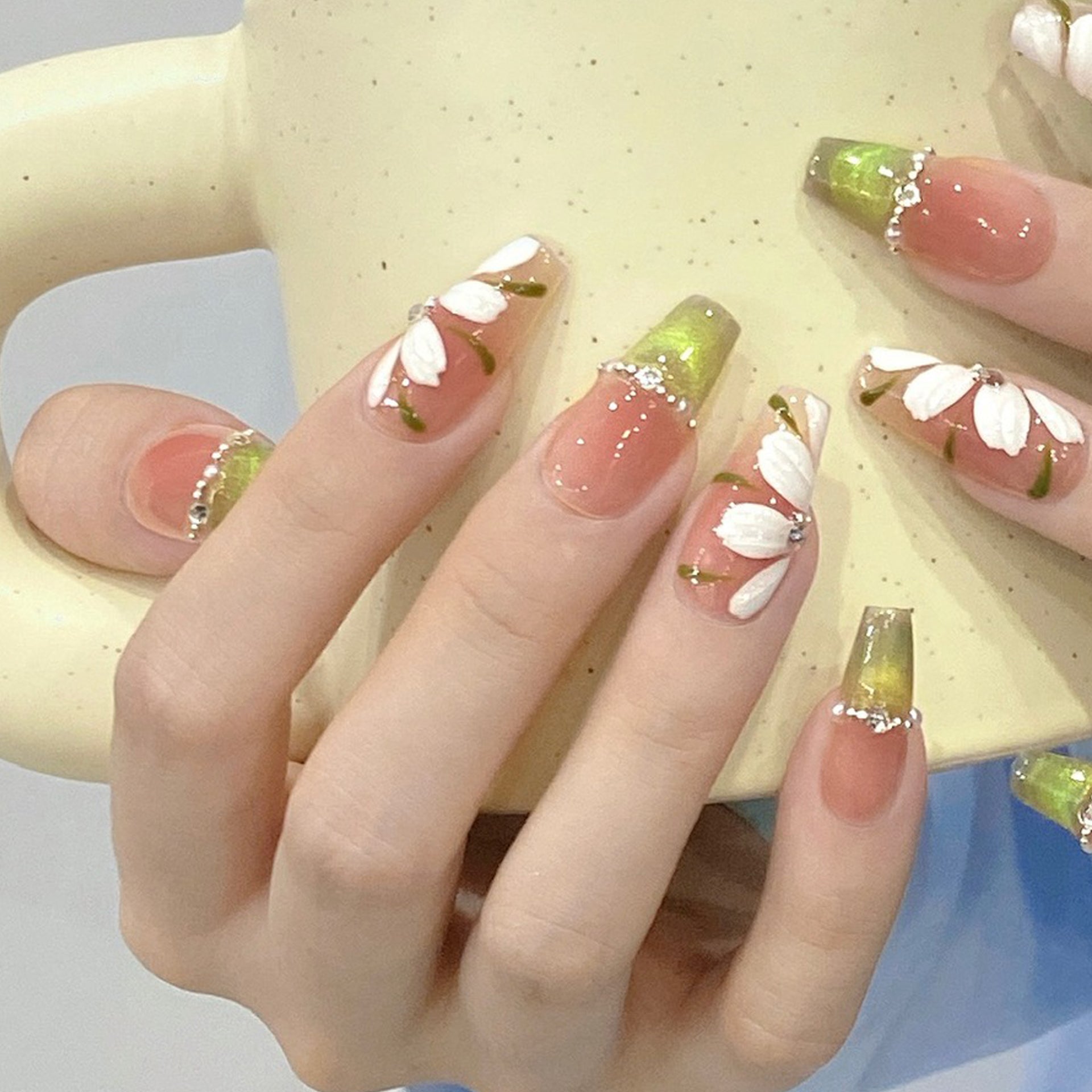 Set Of 10 Artificial Reusable Nails