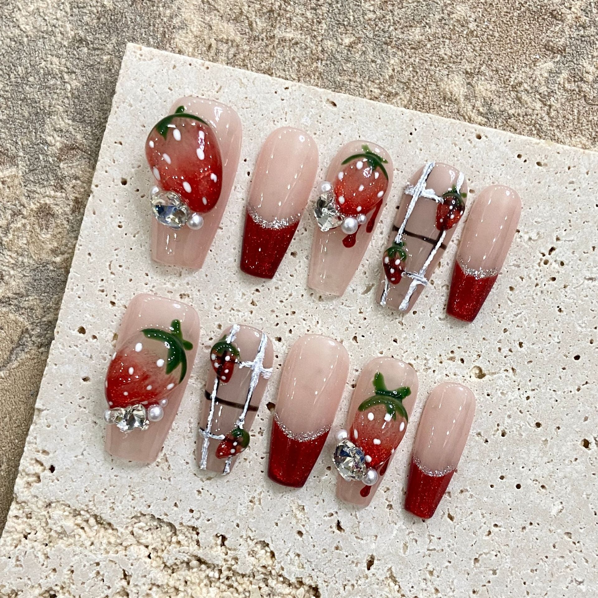 Set Of 10 Artificial Reusable Nails