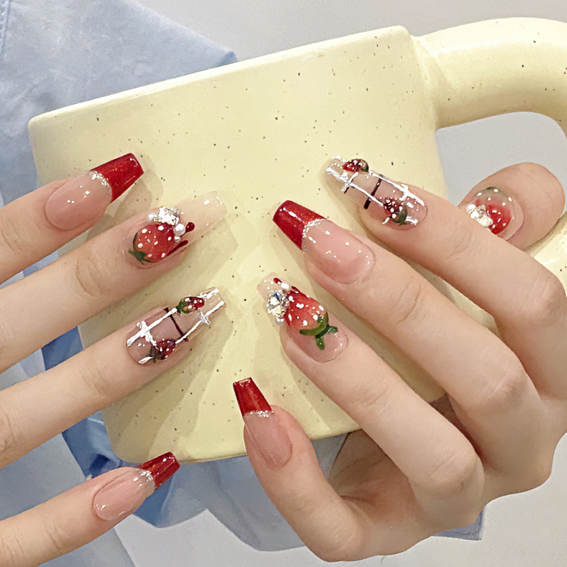 Set Of 10 Artificial Reusable Nails
