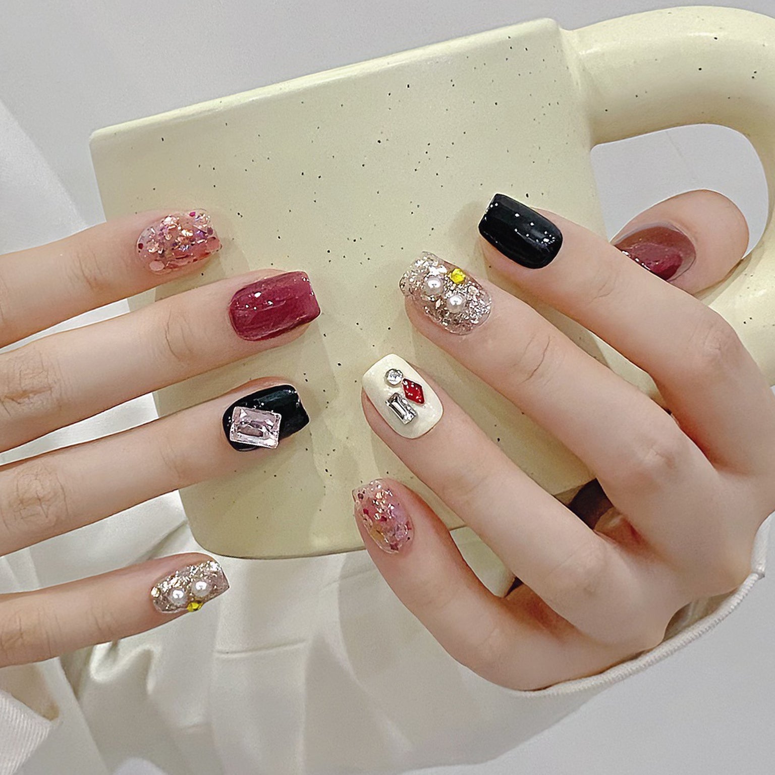 10 Pieces Artificial Reusable Nail Extension