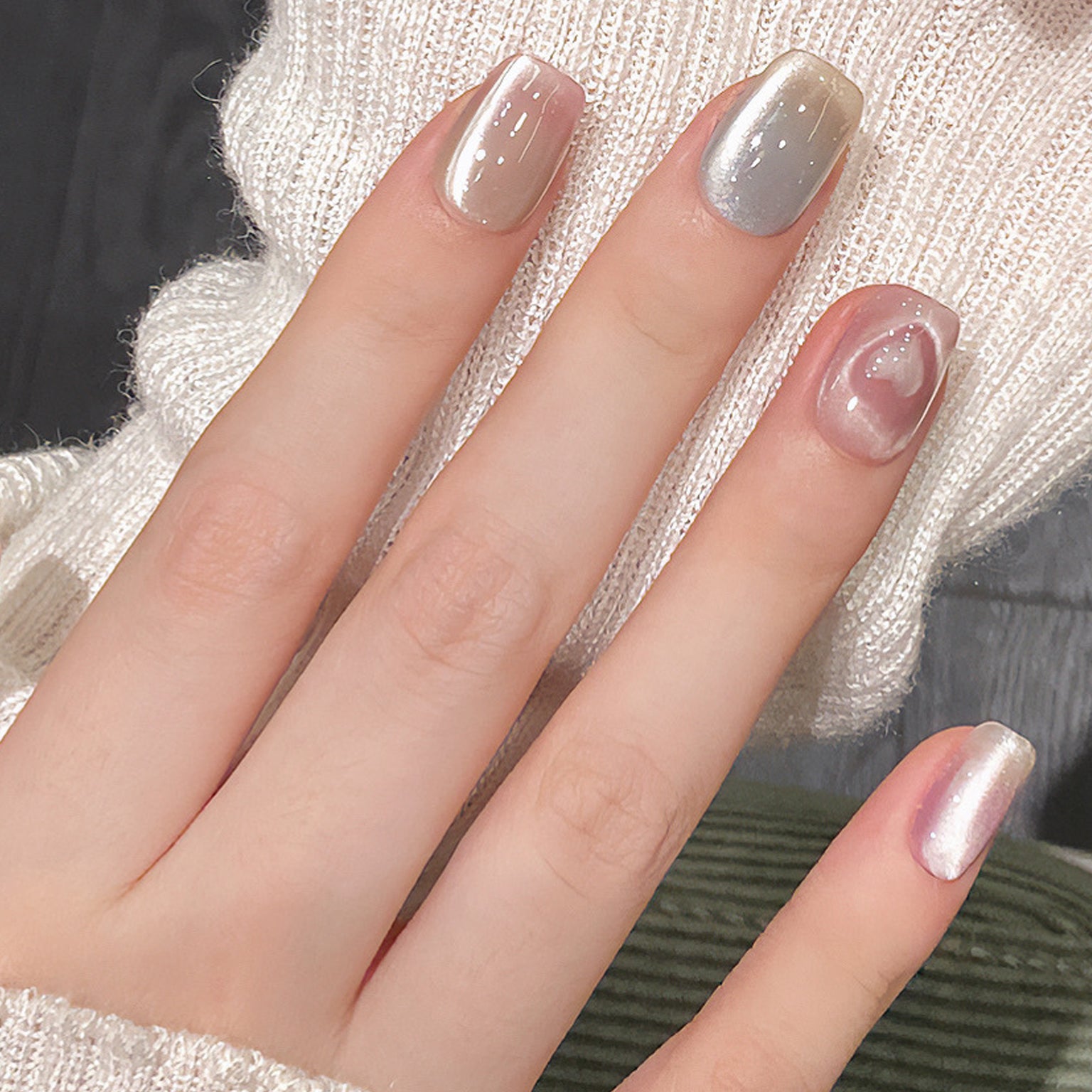 Set Of 10 Artificial Reusable Nails