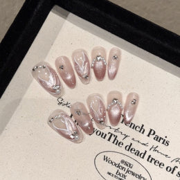 Set Of 10 Embellished Nail Extension