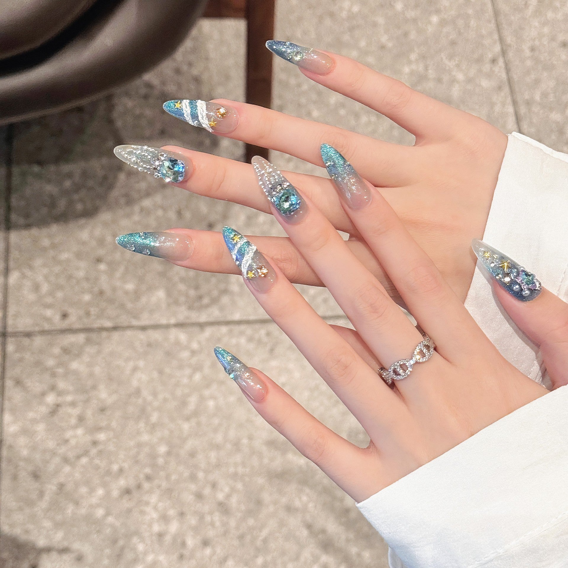 Set Of 10 Artificial Reusable Nails