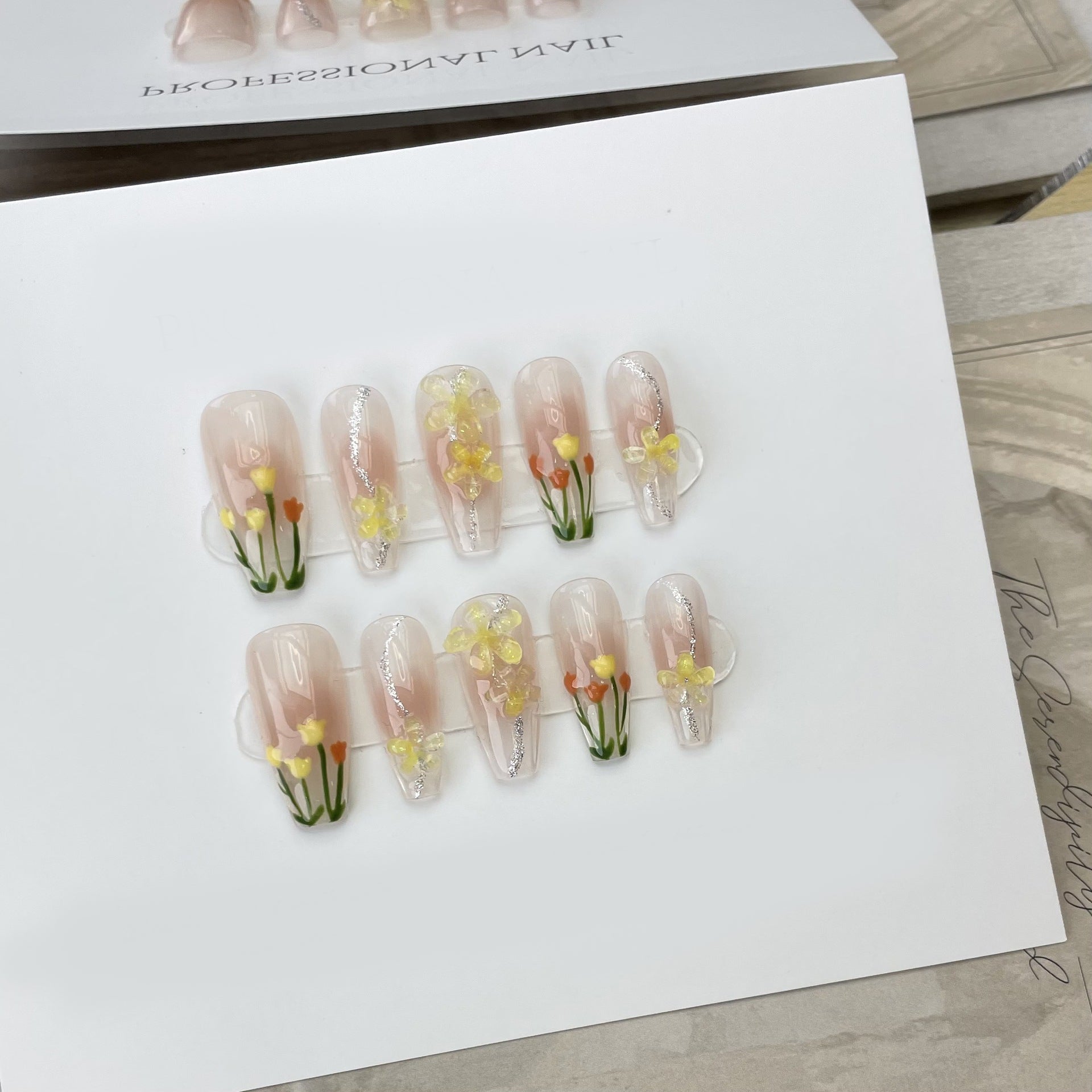 Set Of 10 Reusable Artificial Nail Extension