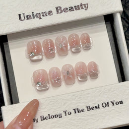Set Of 10 Embellished Nail Extension