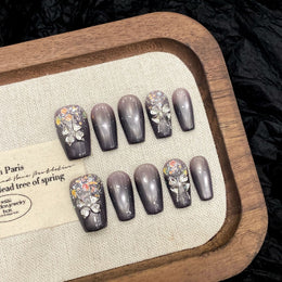 Set Of 10 Nail Extension - Black