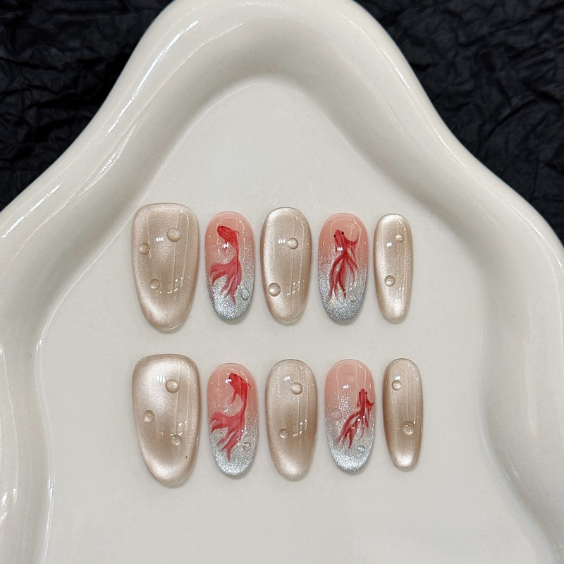 Set Of 10 Nail Extension - White