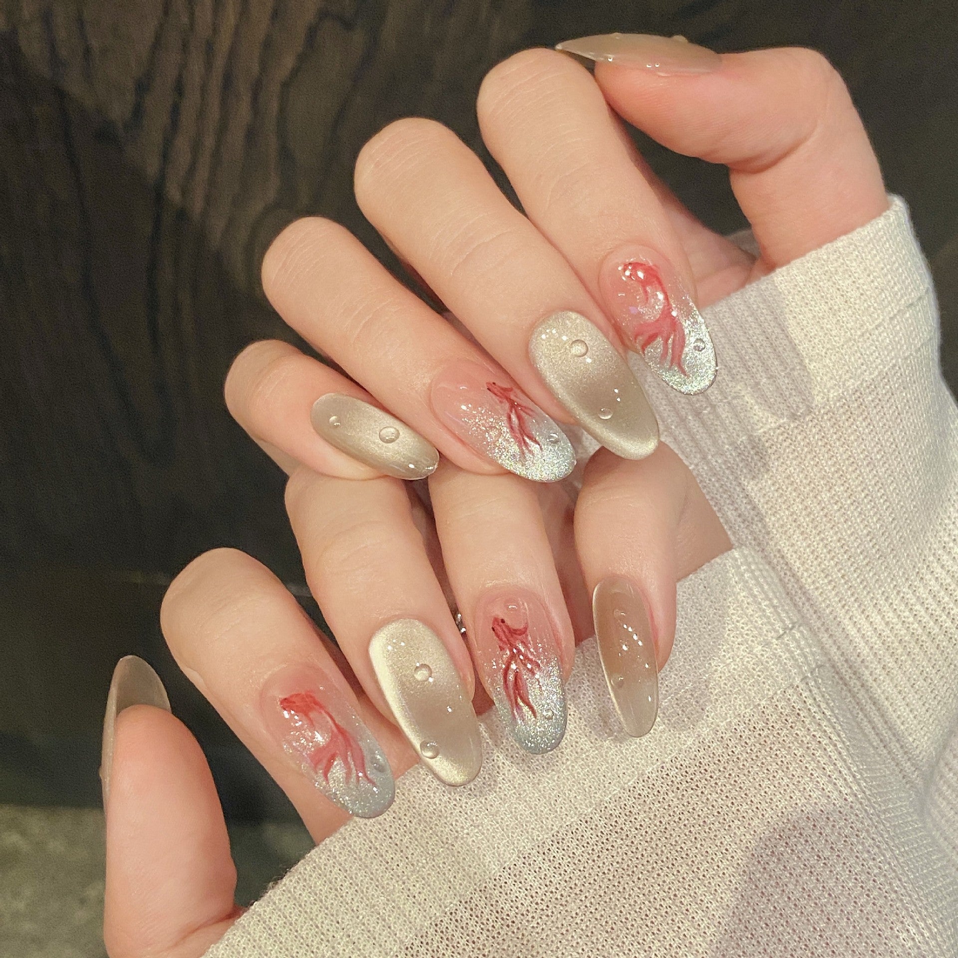 Set Of 10 Nail Extension - White