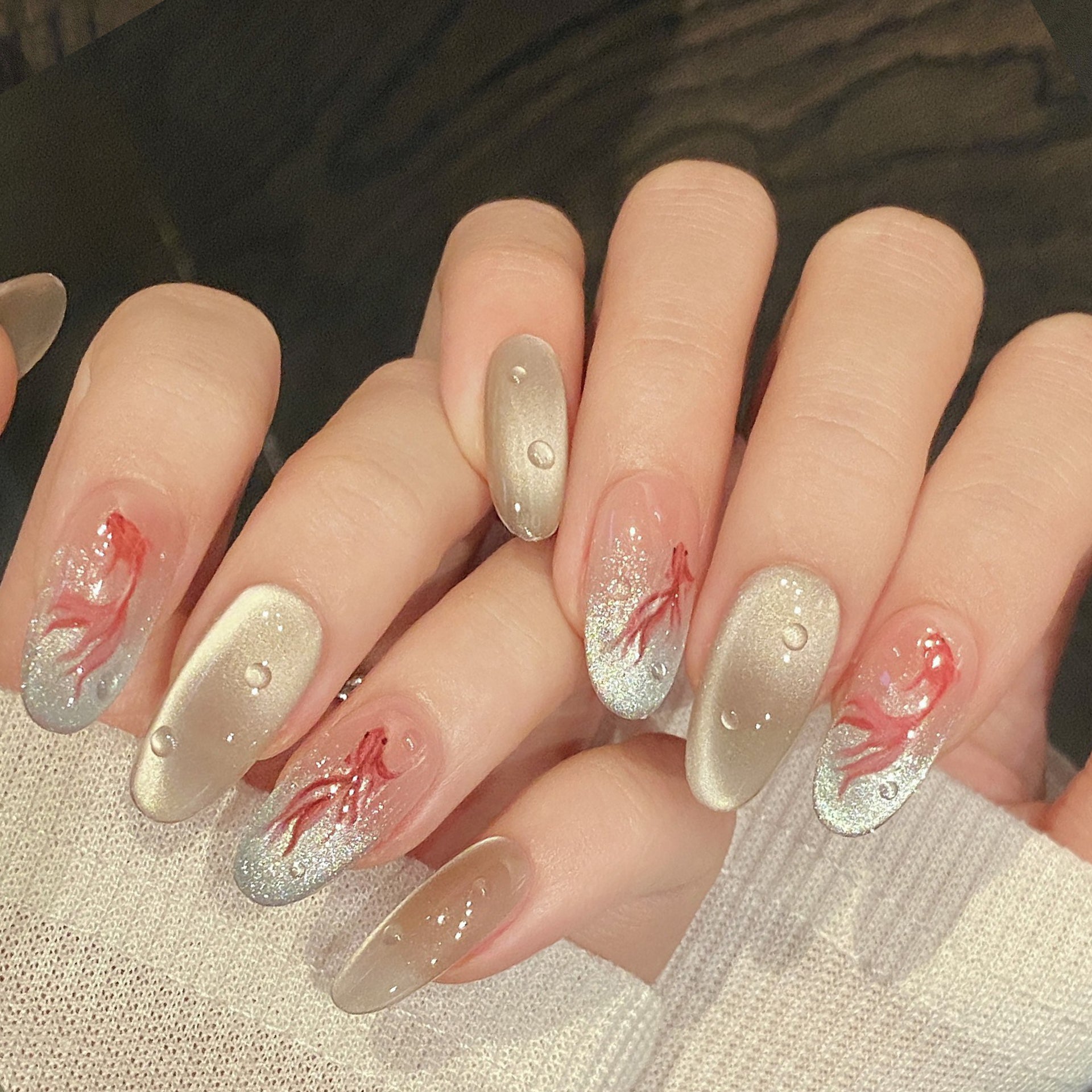 Set Of 10 Nail Extension - White