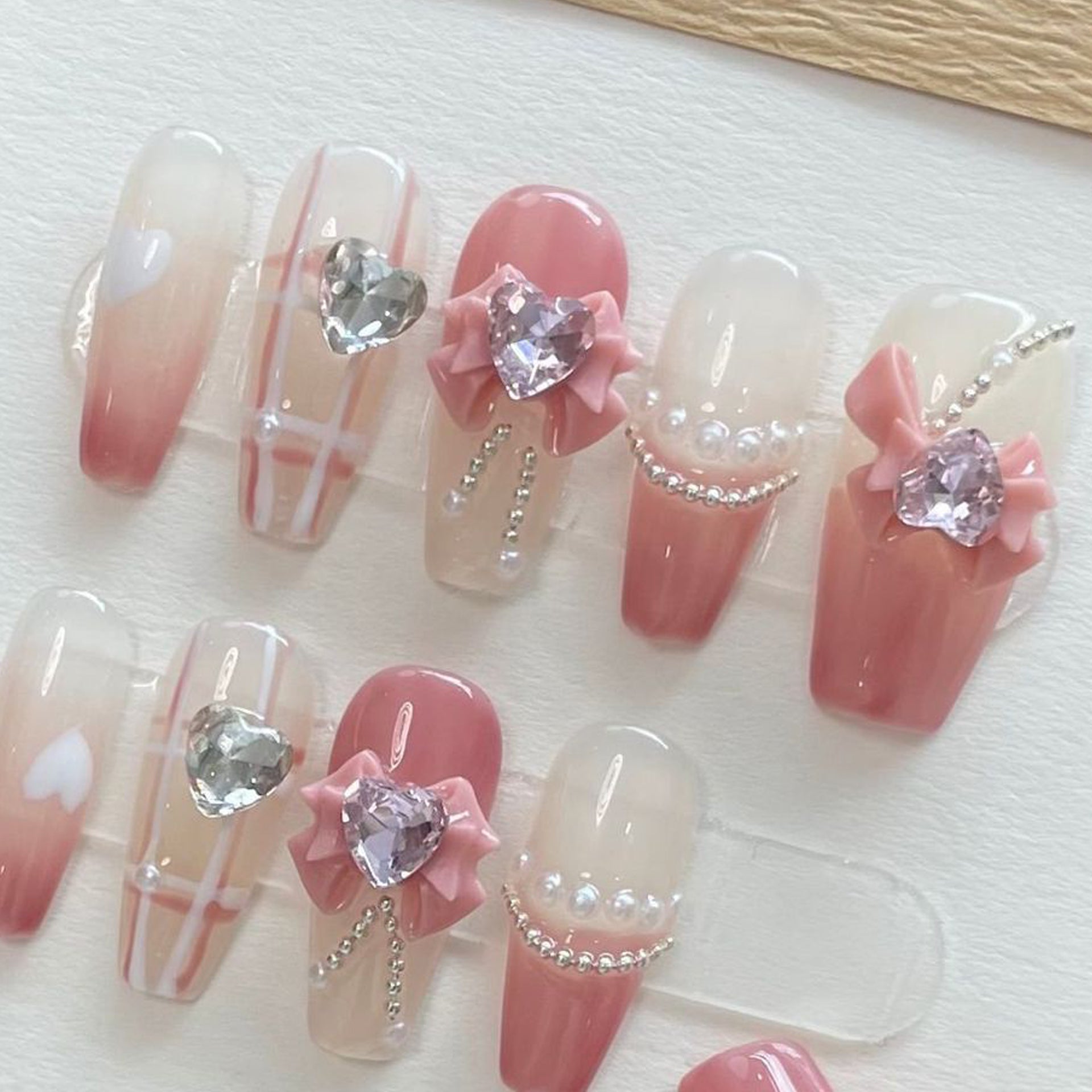 Set Of 10 Artificial Reusable Nails