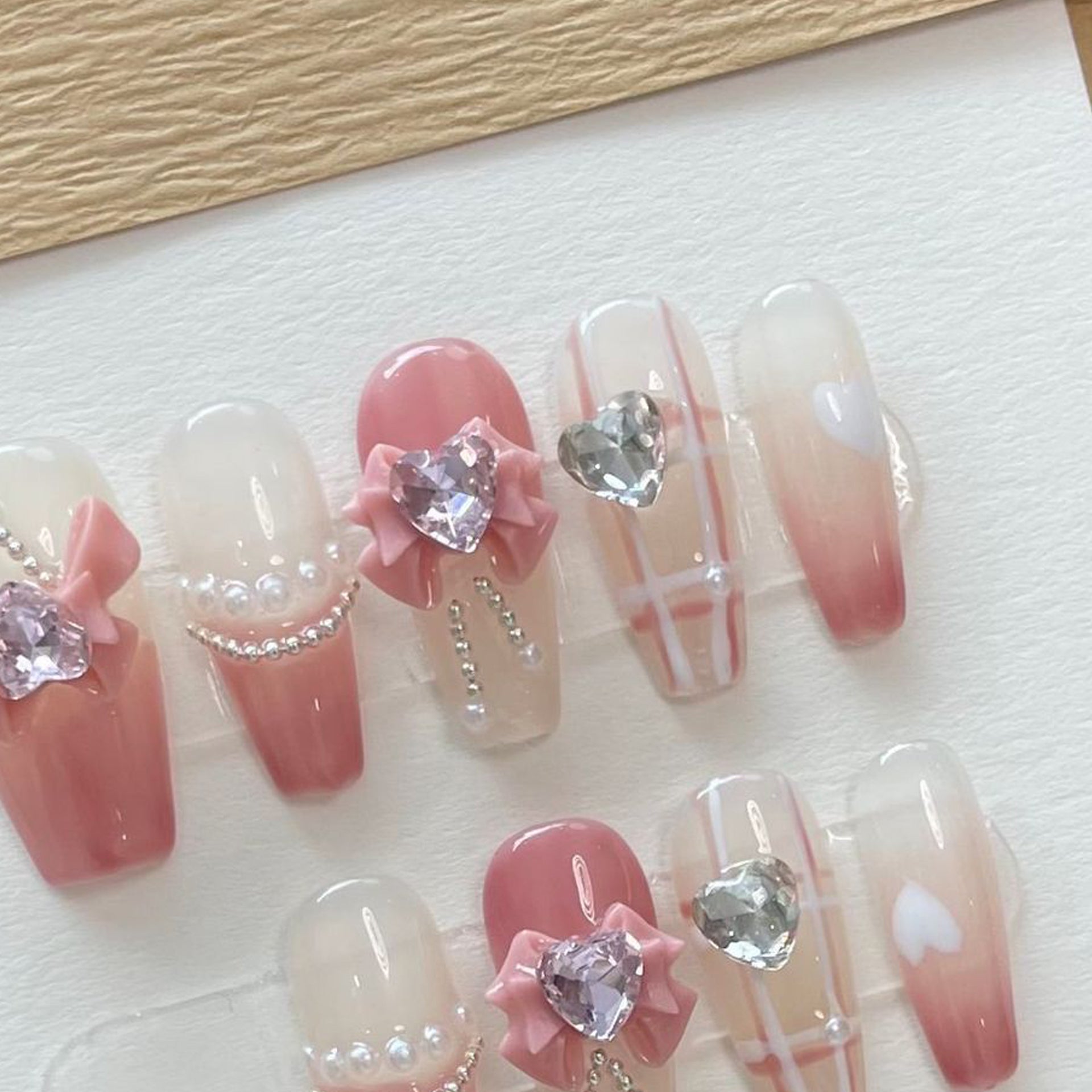 Set Of 10 Artificial Reusable Nails