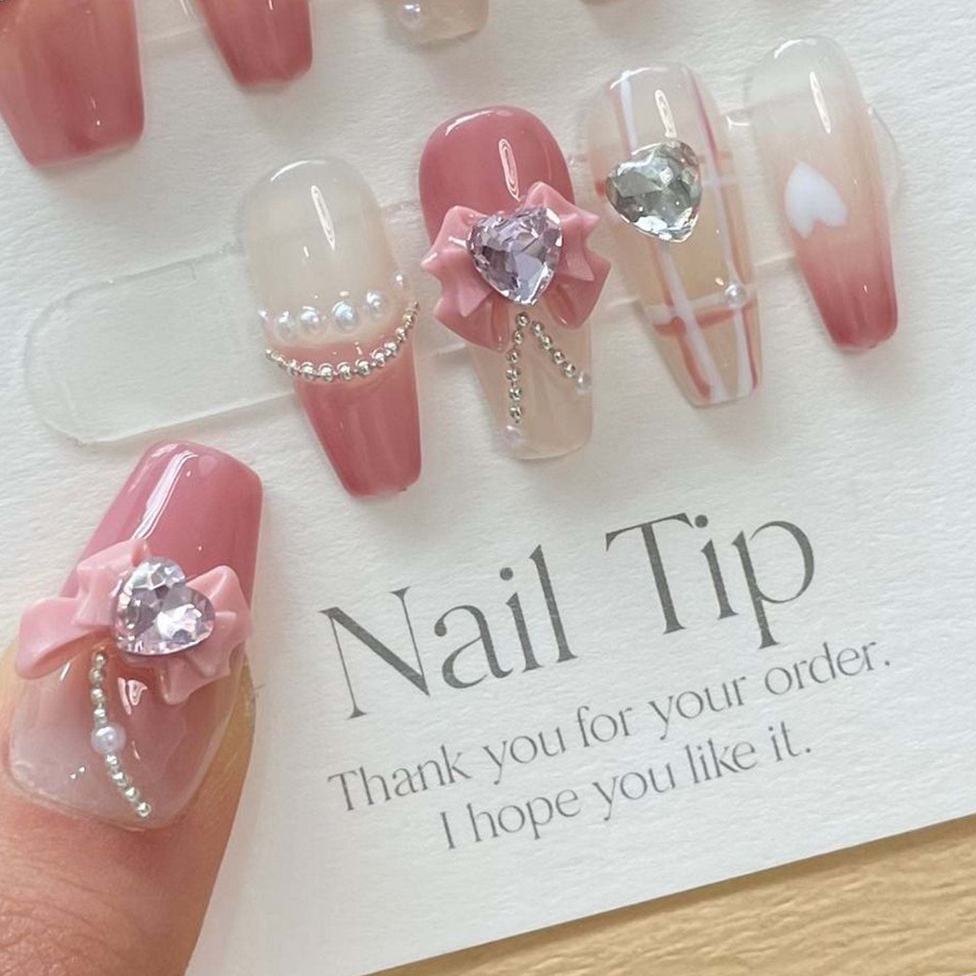 Set Of 10 Artificial Reusable Nails