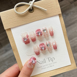 Set Of 10 Embellished Nail Extension