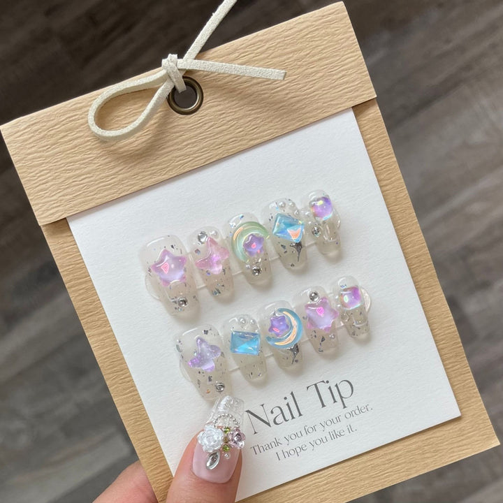 Set Of 10 Nail Extension - Transparent