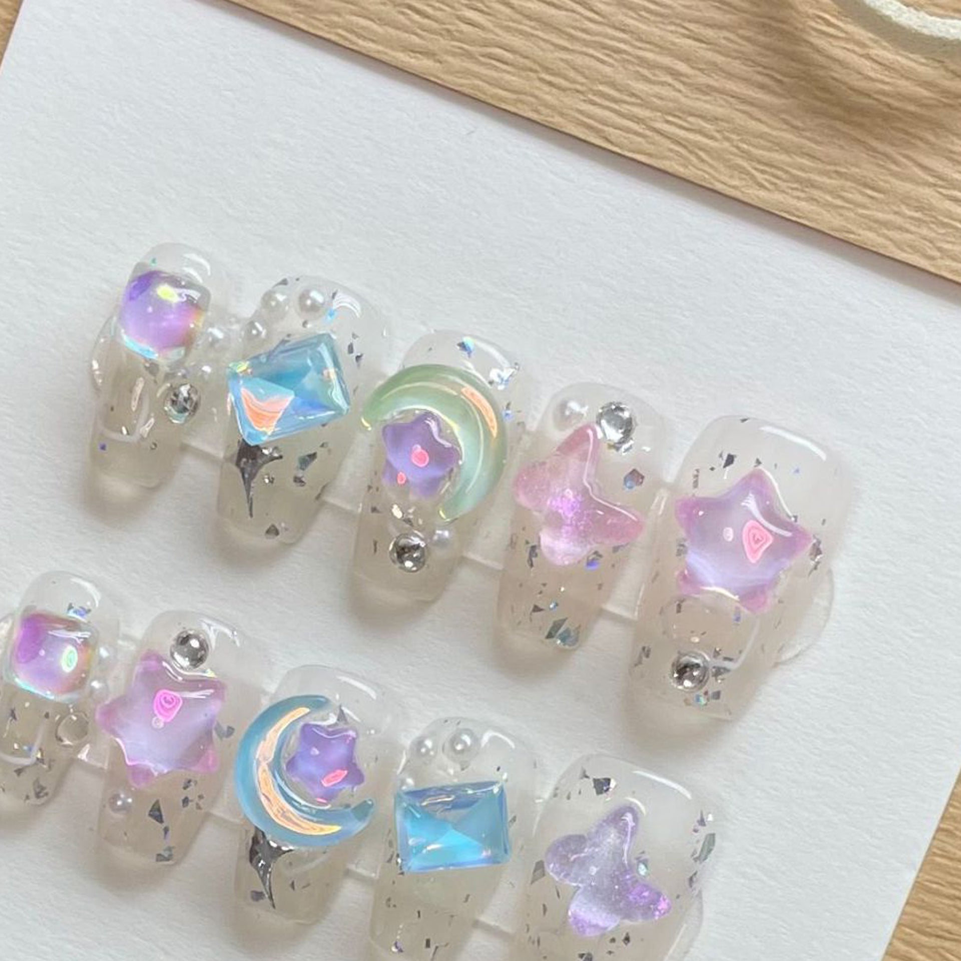 Set Of 10 Nail Extension - Transparent