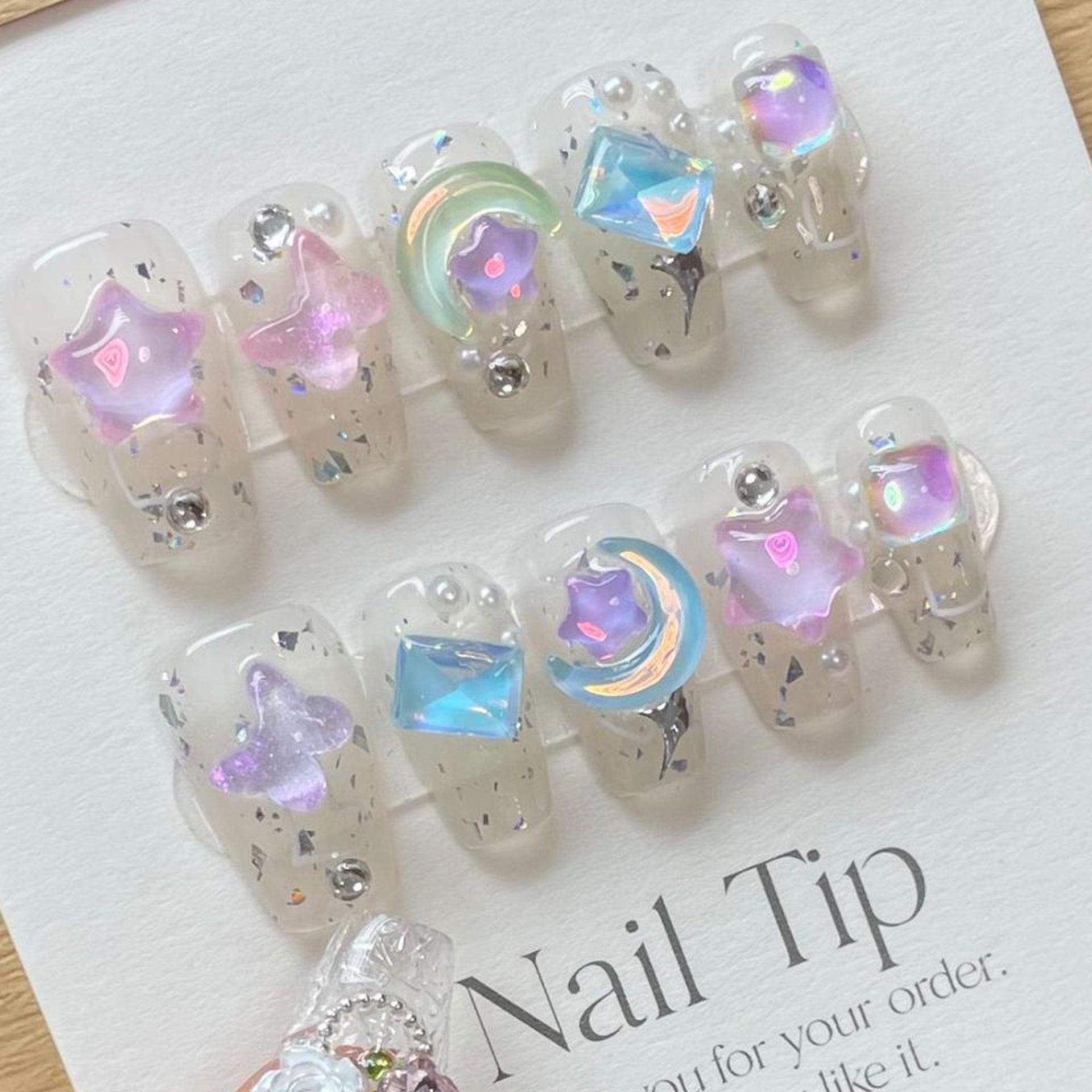 Set Of 10 Nail Extension - Transparent