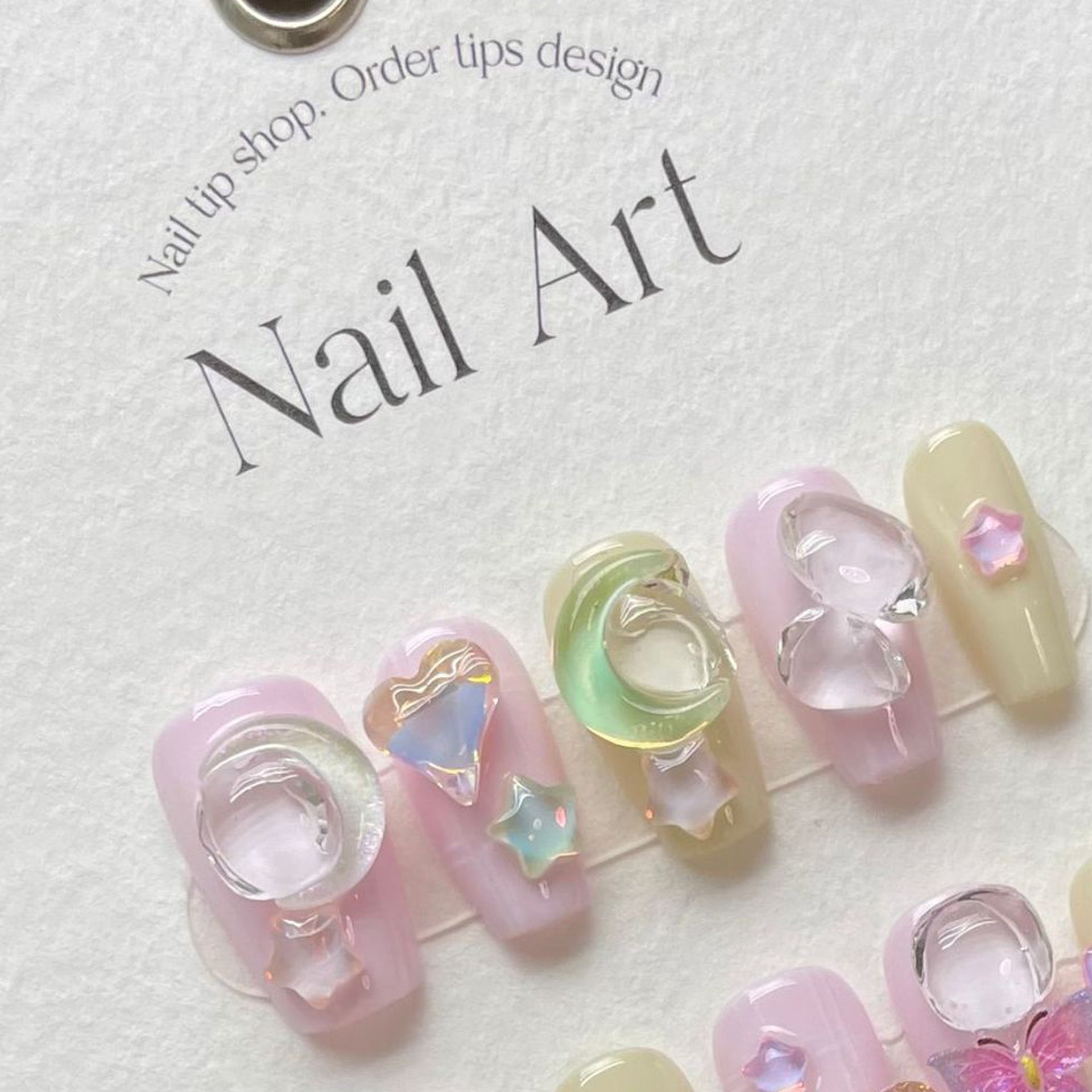 Set Of 10 Artificial Reusable Nails
