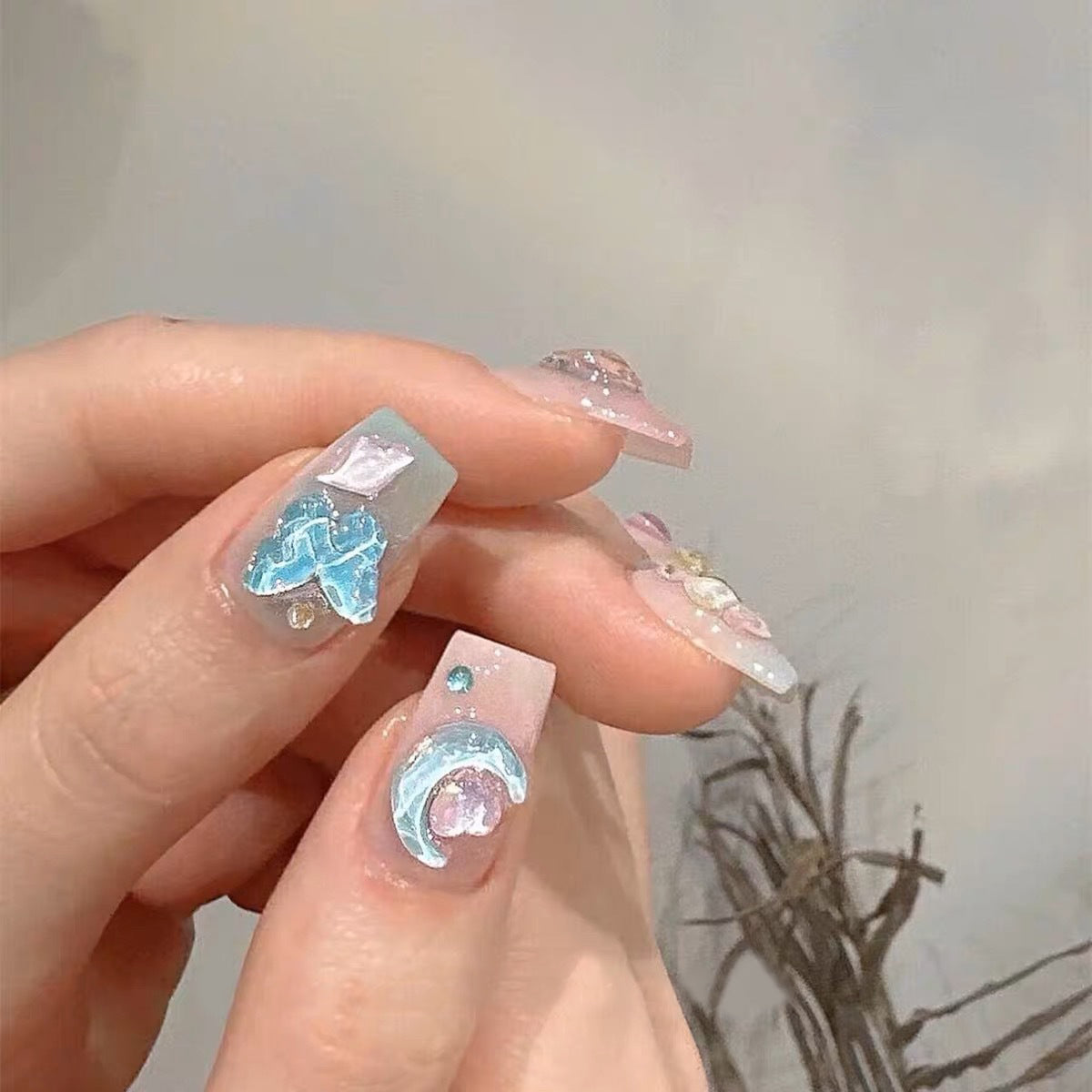 Set Of 10 Reusable Artificial Nail Extension
